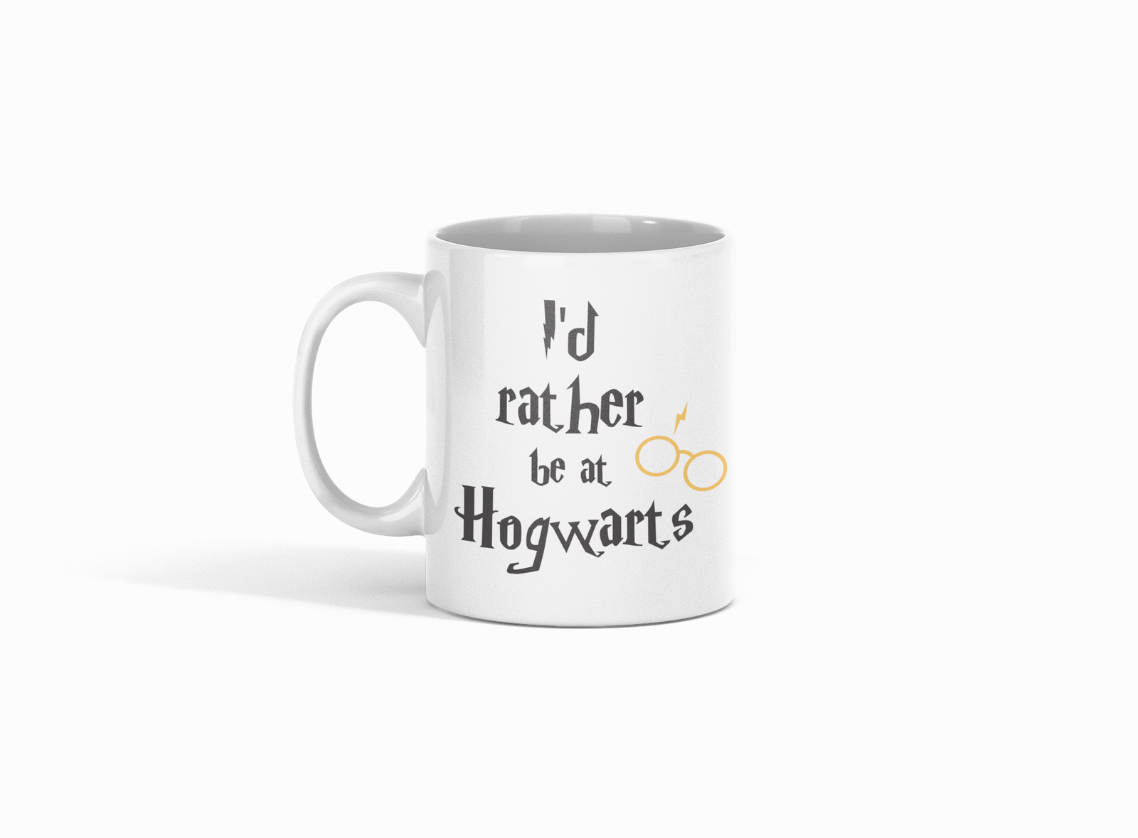 Hogwarts with this white coffee mug,