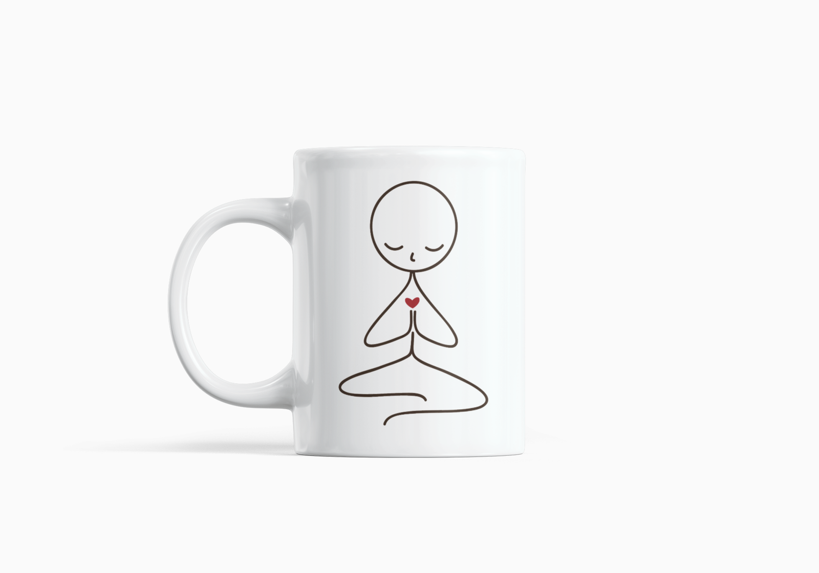 Minimalist Yoga Pose Line Art Design